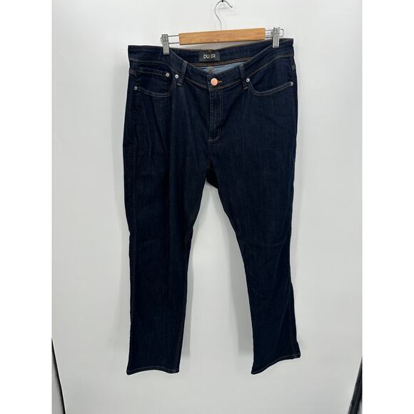 Duer DU/ER Mens L2X Performance Denim Relaxed Fit Dark Wash Jeans